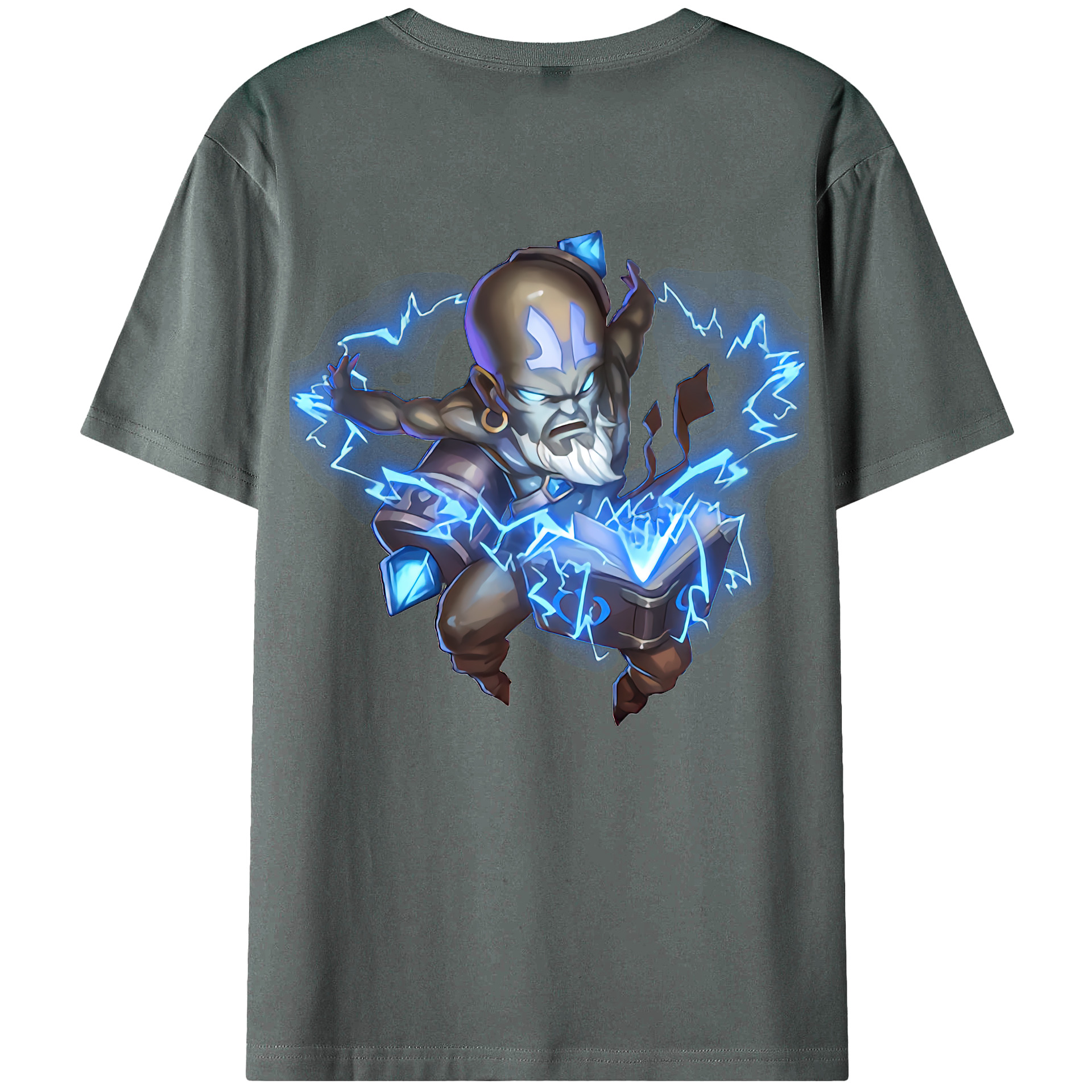 （画像用） リーグ・オブ・レジェンド League of Legends LOL 綿100％ メンズ半袖Tシャツ（バックプリント） 通気性